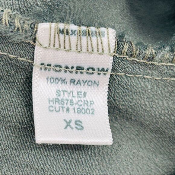 Monrow olive green Crepe Jumpsuit in Camo size xsmall - Picture 10 of 10